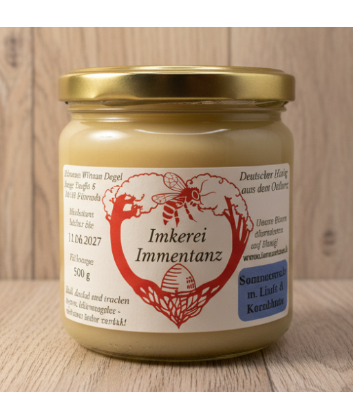 Sommertrachthonig mit Linde und Kornblume 500g